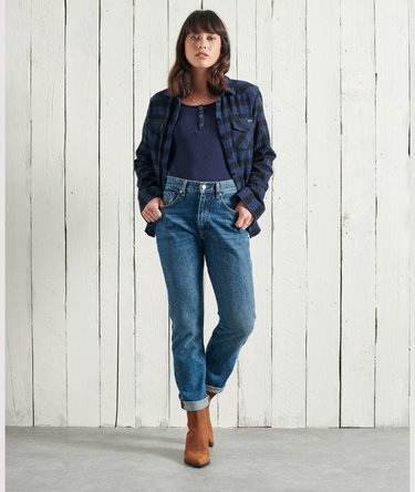 Pointelle-bestefartrøye i skinny passform Image 2