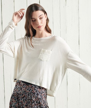 Top ample à poche en dentelle Montauk Image 3
