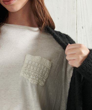Top ample à poche en dentelle Montauk Image 5