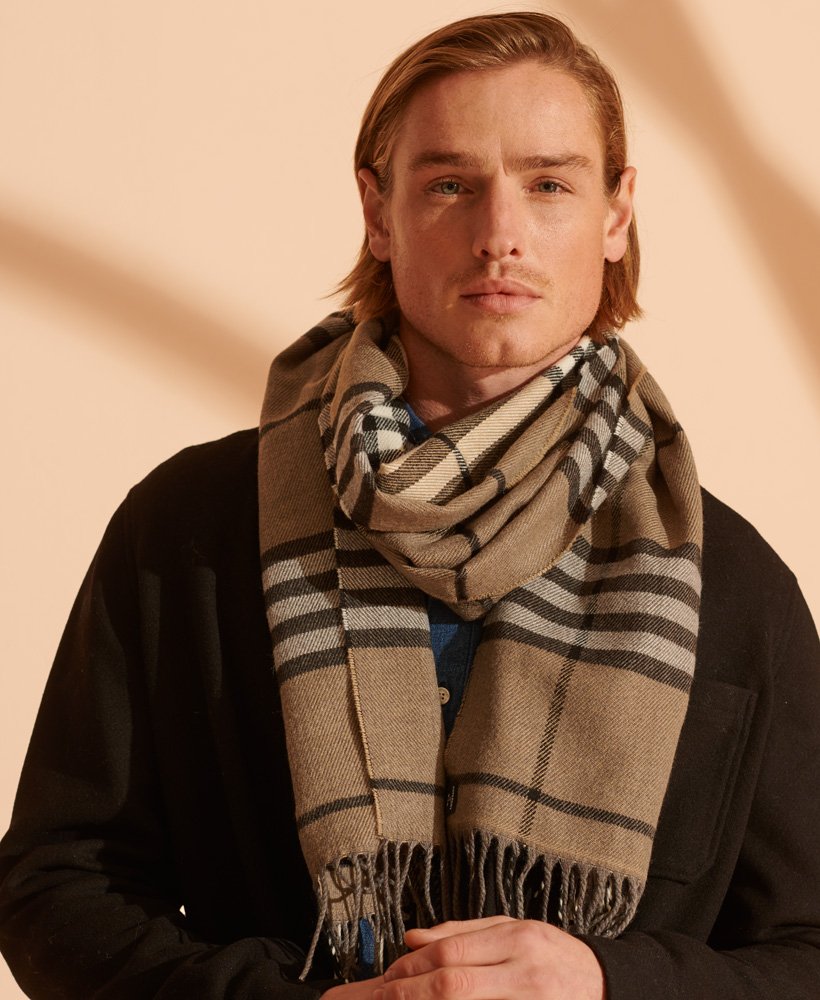 bufanda de cuadros hombre