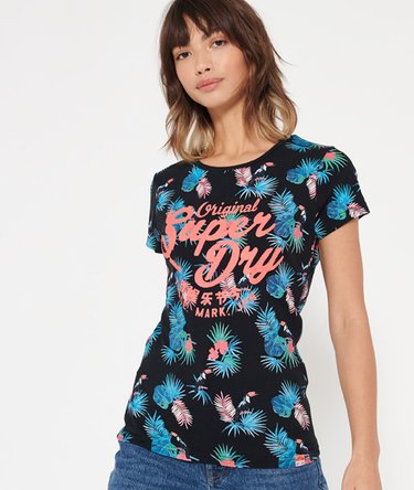 Camiseta con estampado integral Swirly Entry Image 1
