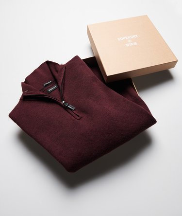 Merino Half Zip Jumper Gift Box Image 1