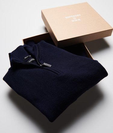 Merino Half Zip Jumper Gift Box Image 1