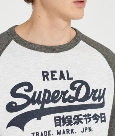 Vintage Logo Raglan Sweatshirt mit Rundhalsausschnitt Image 3