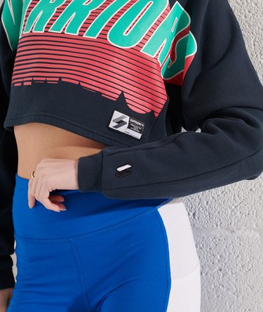 Franchise Cropped Batwing Crew Sweatshirt Image 4