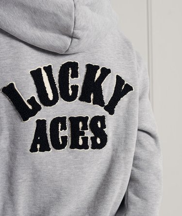 Kurz geschnittenes Hoodie mit Military-Logo Image 6