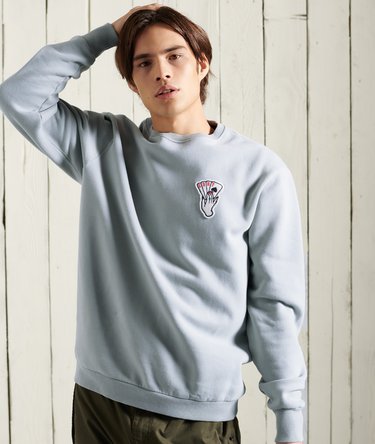Sudadera gráfica de inspiración militar con cuello redondo Image 1