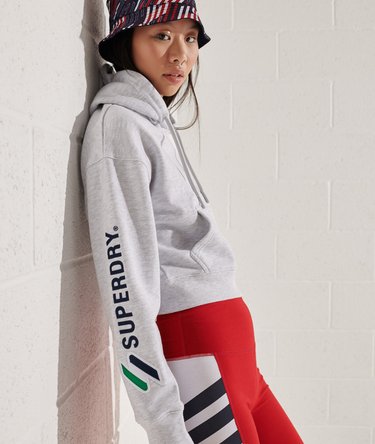 Bluza o kwadratowym kroju z kapturem i nadrukiem Code Image 3