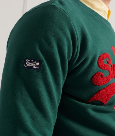 Vintage Logo sweatshirt i chenille-stof med rund halsudsk&aelig;ring Image 5