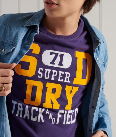 Camiseta deportiva gr&aacute;fica de gramaje est&aacute;ndar Image 3