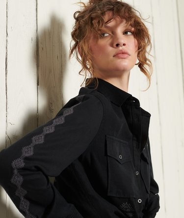 Tencel Military Embroidered Shirt Image 5