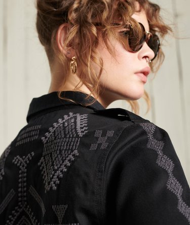 Tencel Military Embroidered Shirt Image 6