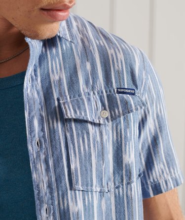 Short Sleeve Denim Loom Shirt Image 4