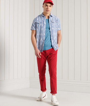 Short Sleeve Denim Loom Shirt Image 2