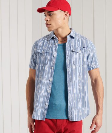 Short Sleeve Denim Loom Shirt Image 1