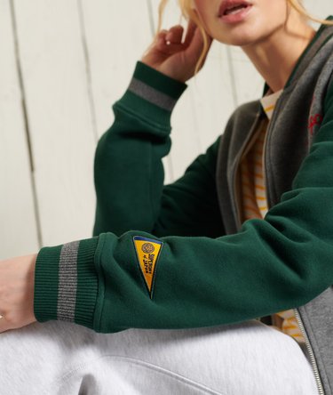 Collegiate Scripted Baseball Bomber Jacket Image 7