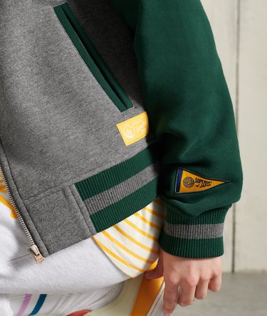 Collegiate Scripted Baseball Bomber Jacket Image 6
