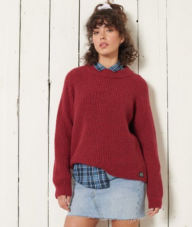 Pull ras-du-cou en tweed Freya Image 1