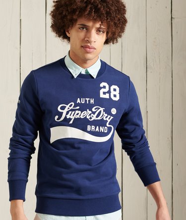 Collegiate sweatshirt med rund hals Image 1
