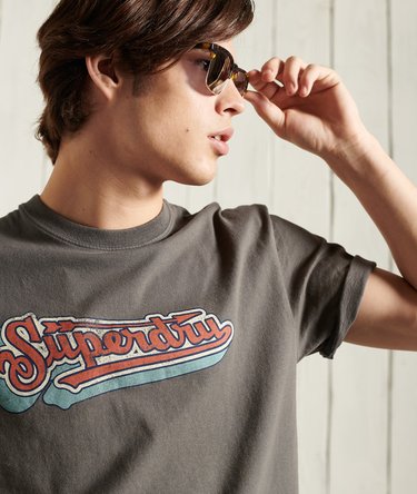 Camiseta de corte cuadrado con estampado gráfico de estilo boho Image 1