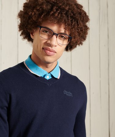 Orange Label V-Neck Jumper Image 3