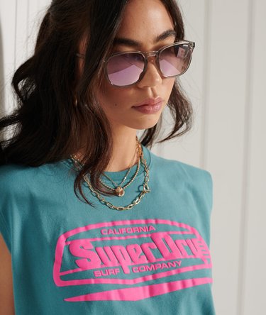 Cali Surf Graphic Tank Top Image 4