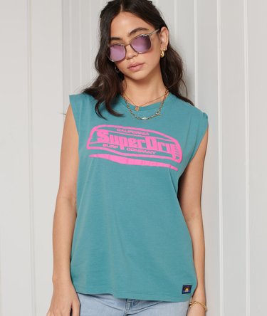 Cali Surf Graphic Tank Top Image 1