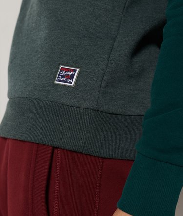 Sudadera con logo bicolor, manga raglán y cuello redondo Vintage Image 4