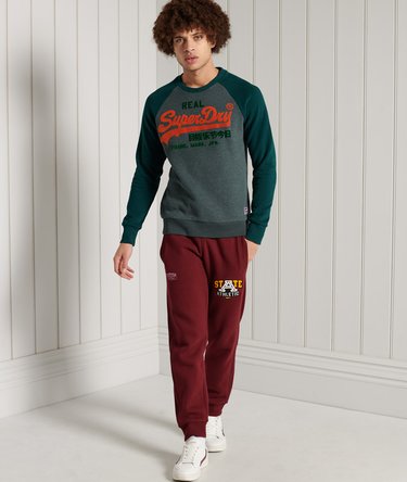 Sudadera con logo bicolor, manga raglán y cuello redondo Vintage Image 2