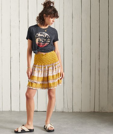 Ameera mininederdel i smockdesign Image 2