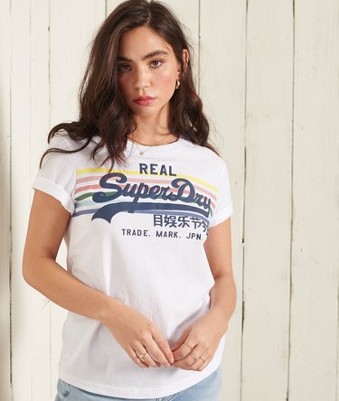 Vintage Logo Rodeo Rainbow T-Shirt Image 1