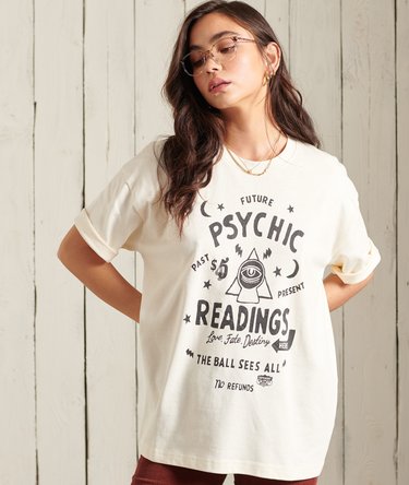 Oversized Workwear T-shirt met grafische prints Image 1