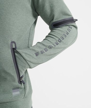 Felpa con cappuccio e zip Training Gym Tech Image 4