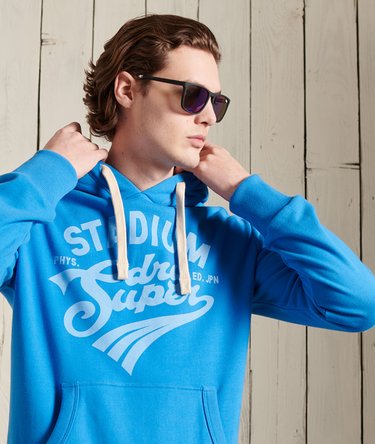 Collegiate Graphic Loopback Overhead Hoodie Image 3
