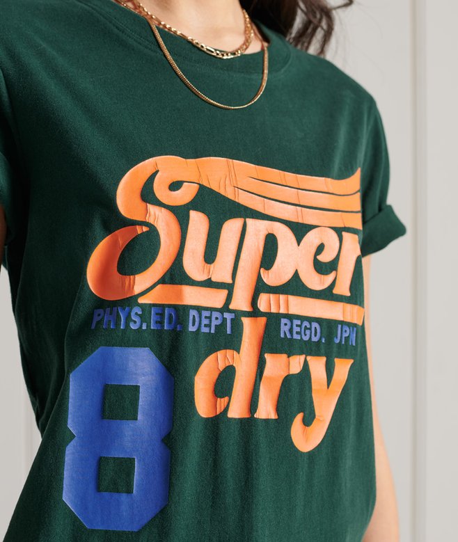 T-Shirt Donna Superdry Collegiate Cali State Tee – Maglietta Basic Con Stampa - 2