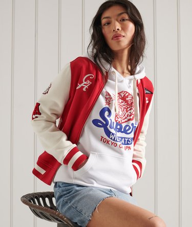 Vintage Varsity Hoodie Image 3