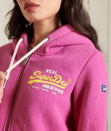 Sweat à capuche zippé Vintage Logo Duo Image 3