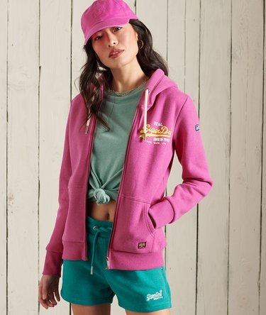 Sweat à capuche zippé Vintage Logo Duo Image 1