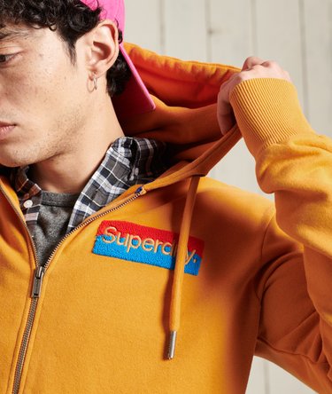 Sweat zippé à capuche bouclé sur l'envers Core Logo Workwear Image 3