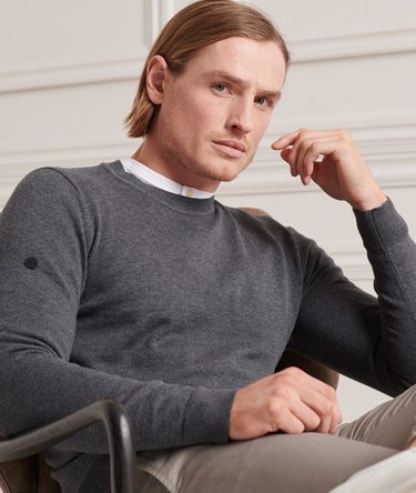 Cotton Crew Knitted Jumper Image 3