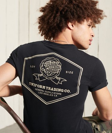Camiseta gráfica de estilo laboral y gramaje estándar Image 3