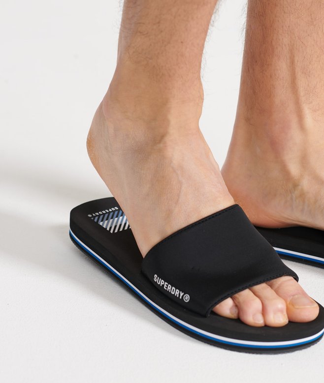 Heren Sport zwemslippers in black Superdry NL