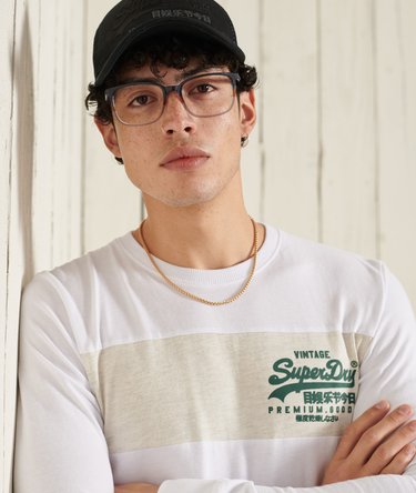 Vintage Logo Langarm-T-Shirt mit Einsätzen Image 3