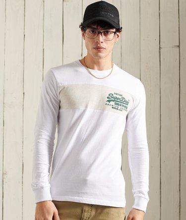 Vintage Logo Langarm-T-Shirt mit Einsätzen Image 1