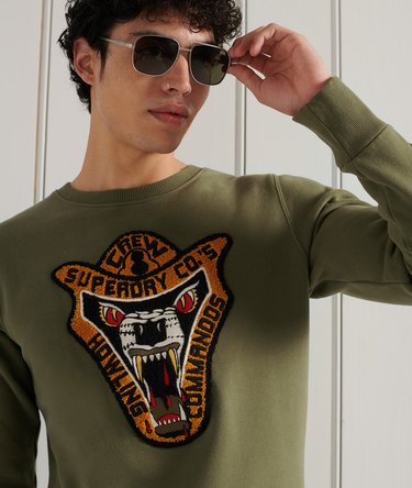 Limited Edition Chenille Patch Crew Sweatshirt Image 3