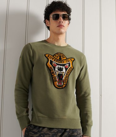 Limited Edition Chenille Patch Crew Sweatshirt Image 1
