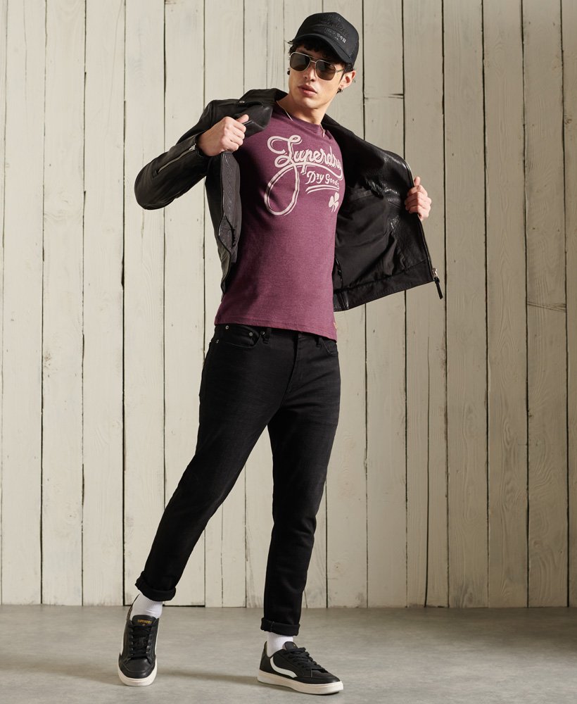 mens Workwear Graphic Lightweight T-Shirt in Port Marl