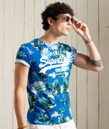 Vintage Logo T-Shirt mit durchgehendem Print Image 1