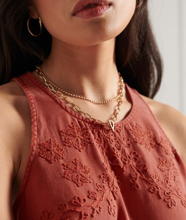 Embroidered Cami Top Image 4