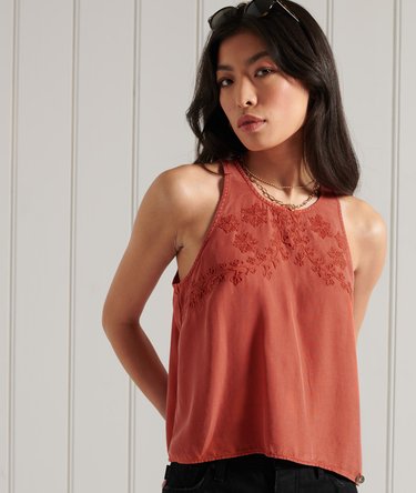 Embroidered Cami Top Image 1